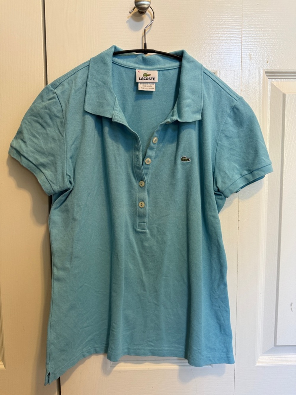 Lacoste five button polo shirt (size 42)